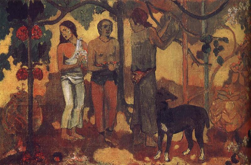 Paul Gauguin Holiday preparations France oil painting art
